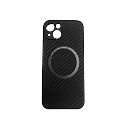 Carbon Fiber Magnetic Phone Charging Case til iPhone Sort iPhone 13