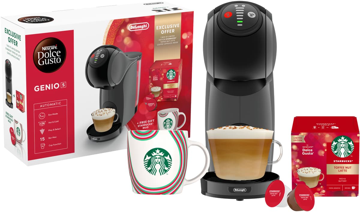 Nescafé Dolce Gusto Genio S kapselmaskine Starbucks-pakke