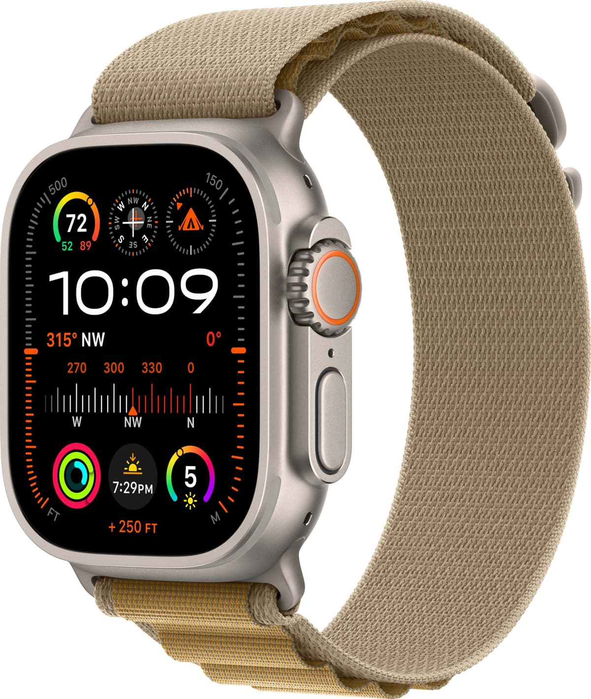 Apple Watch Ultra 2 49mm GPS+CEL (Natural Titanium/Tan Alpine Loop) M