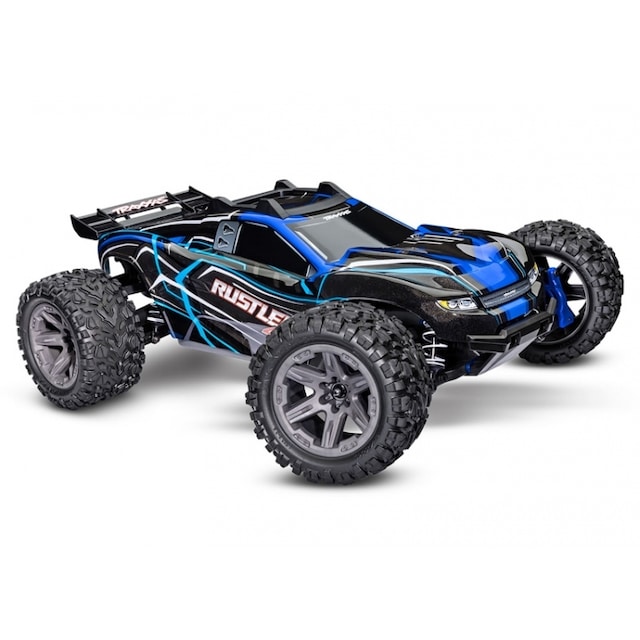 Traxxas Rustler 4x4 BL-2S RTR TQ Blå