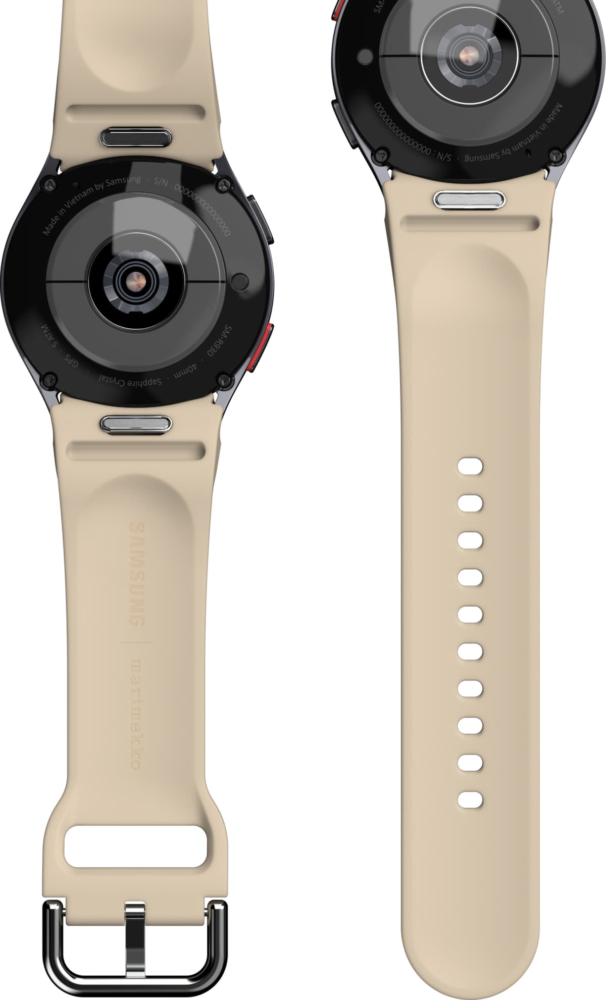 Samsung Galaxy Watch 4/5/6/7 Marimekko rem S/M (beige)