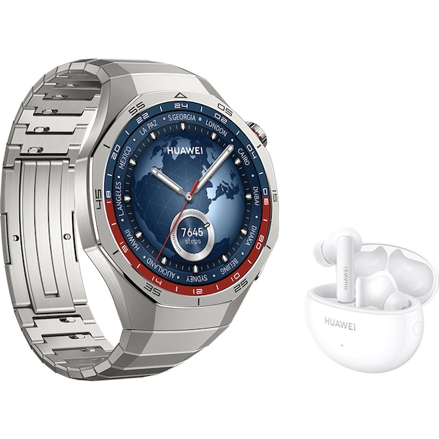 Huawei Watch GT 5 Pro sportsur 46mm + FreeBuds 5i gaveæske (titanium)