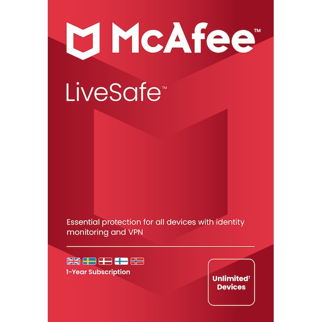 McAfee LiveSafe Plus 12M - PC Windows,Mac OSX,iOS,Android