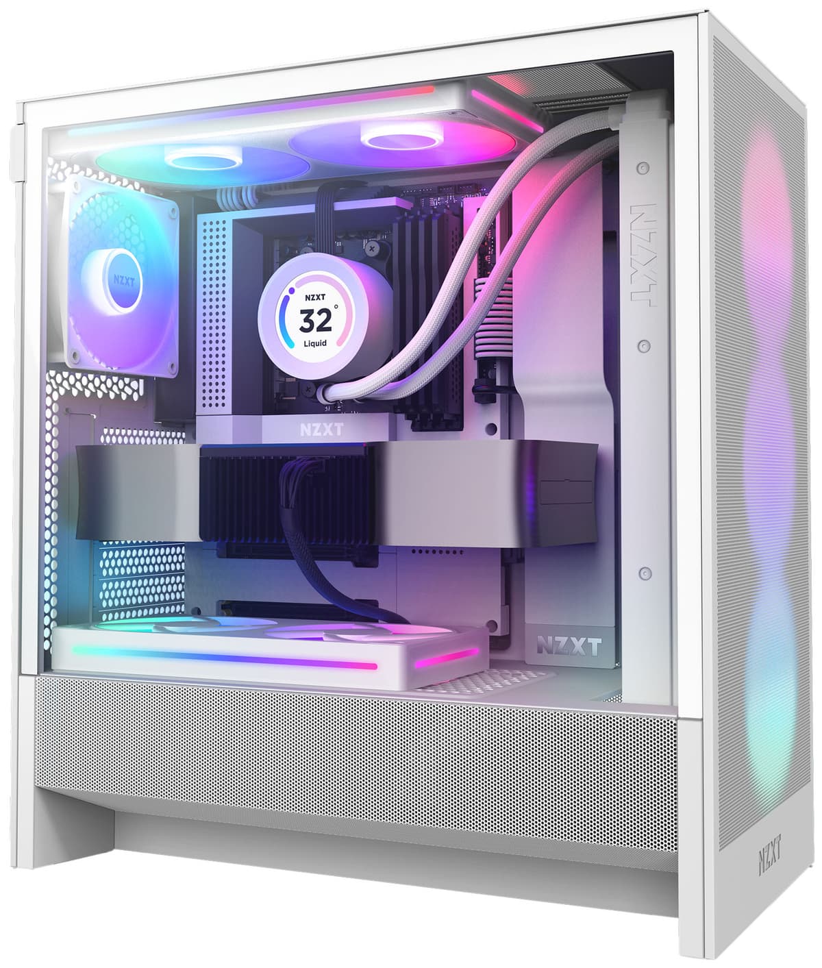 NZXT H5 Flow RGB 2024 PC-kabinet (hvid)