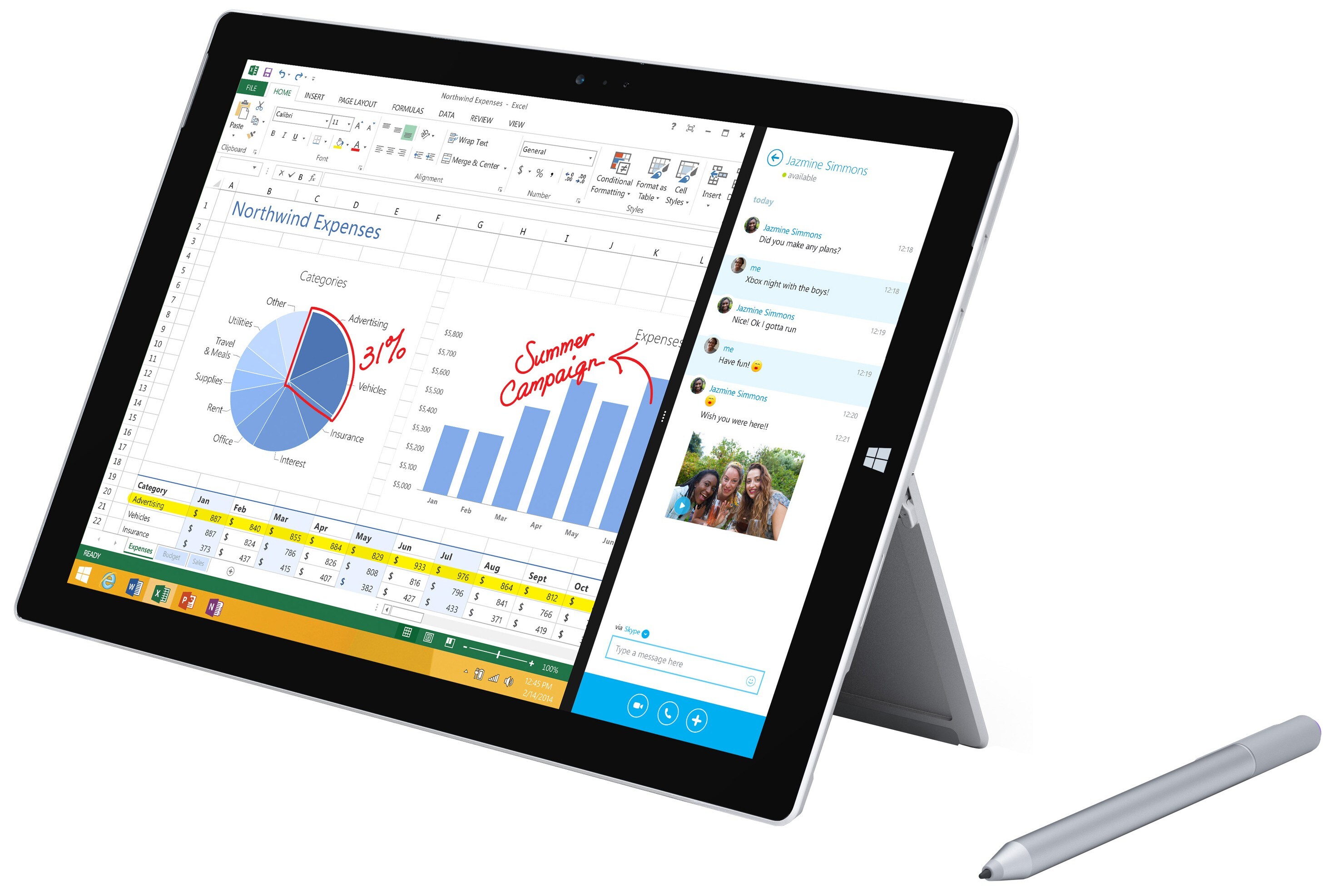 Surface Pro 3 256 GB i7 med Windows 10 - Elgiganten