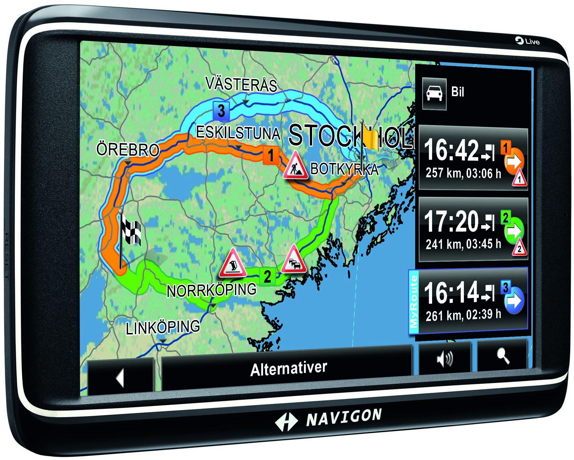 Navigon 70 Plus Live GPS - GPS til Bil & Motorcykel - Elgiganten