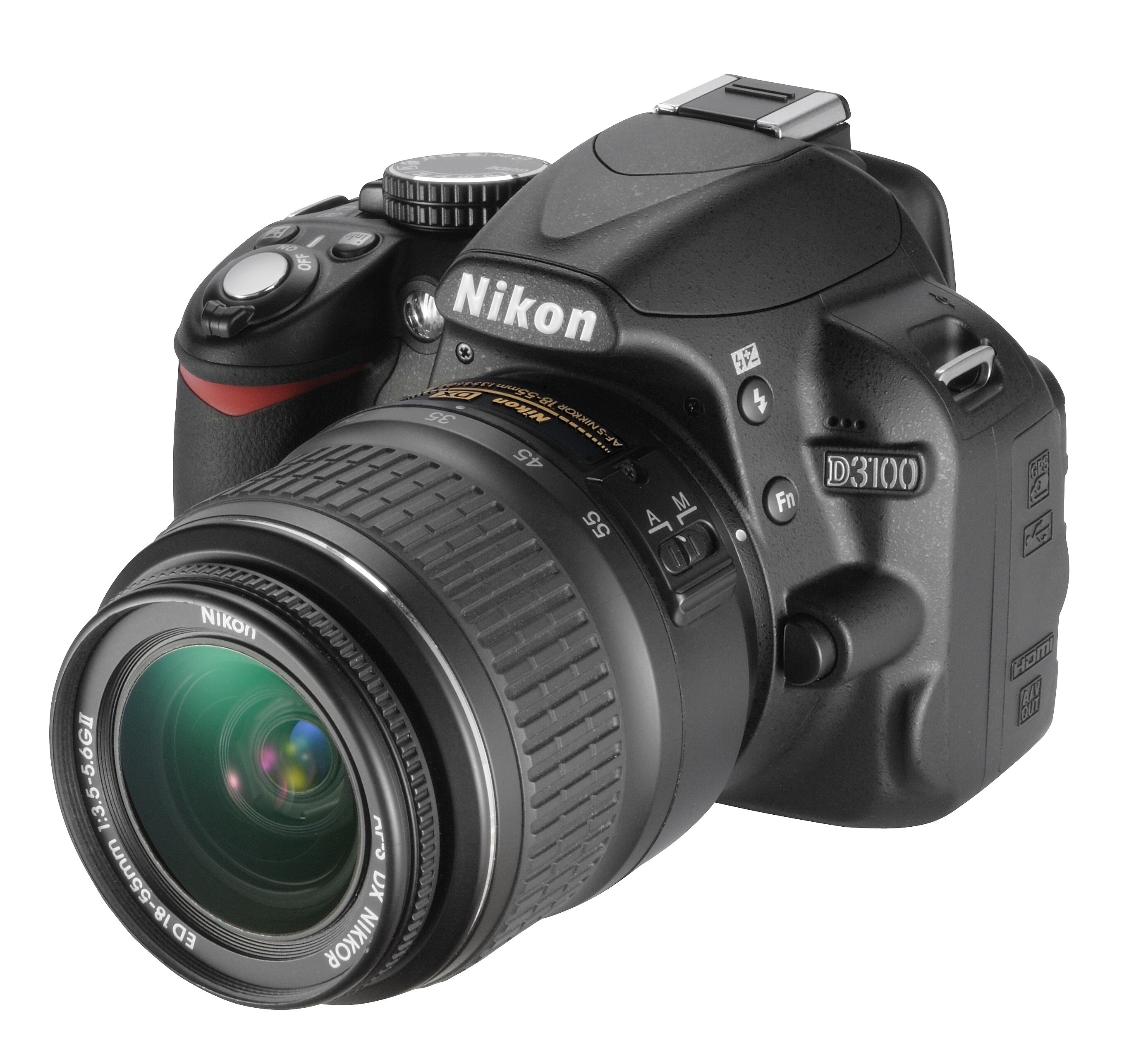 Nikon D3100 spejlreflekskamera + 18-55 mm og 55-200 mm - Spejlrefleks &  kompakt systemkamera - Elgiganten