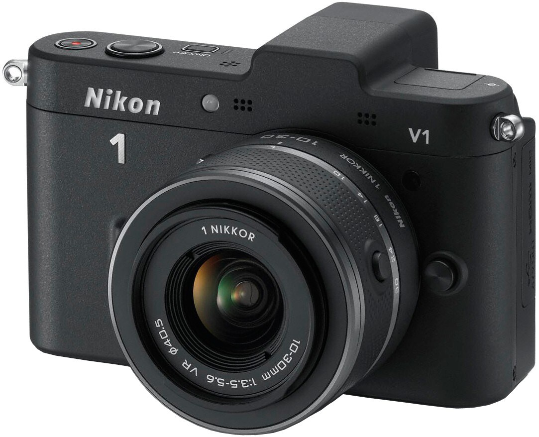 Nikon 1 V1 Hybridkamera + VR 10-30 mm objektiv (sort ...