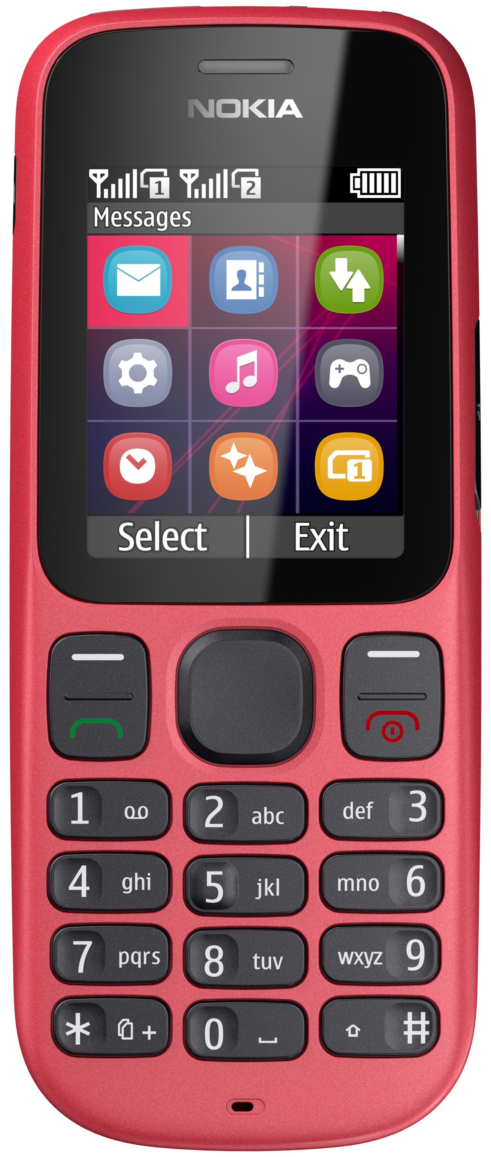 Nokia 101 Mobiltelefon (Rød) - Mobiltelefoner - Elgiganten
