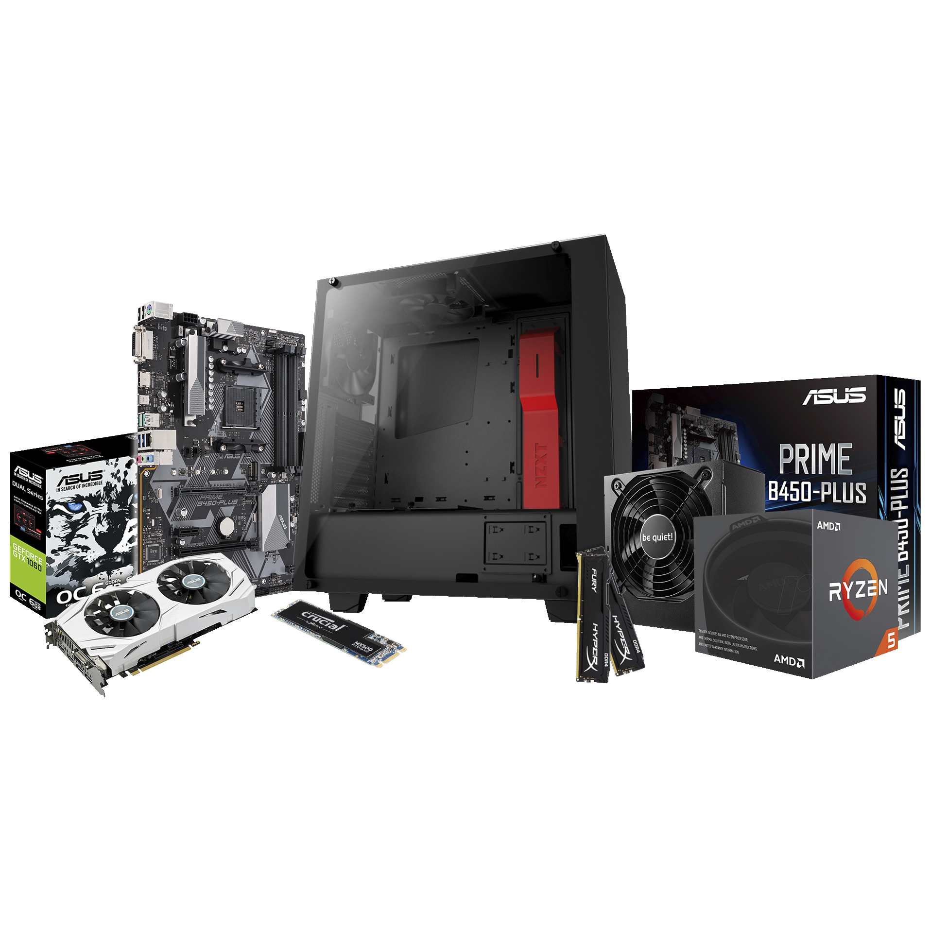 Edge Diy Gaming Desktop Kit Amd 1060 Grafikkort Elgiganten