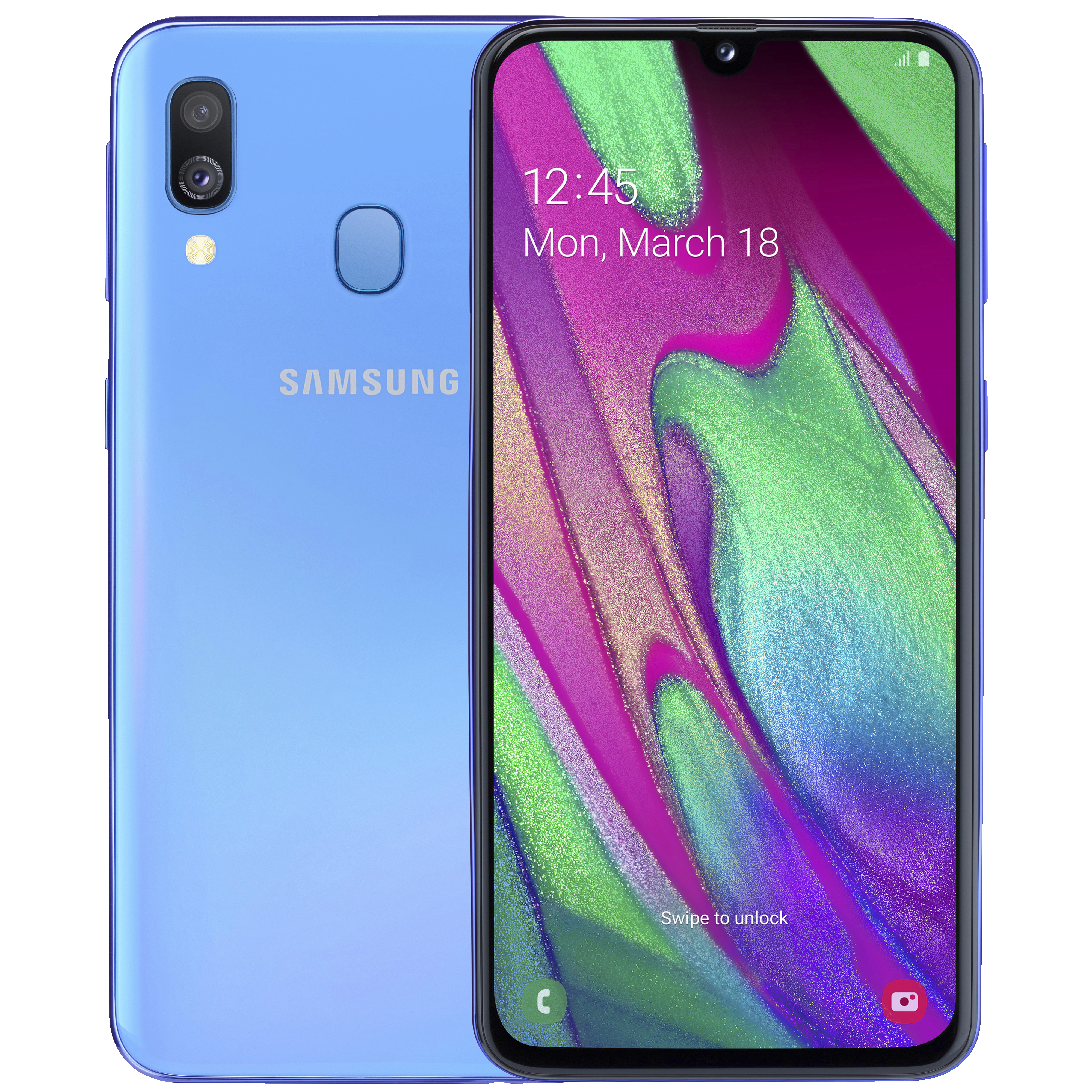 Samsung Galaxy A40 smartphone (blå) - Mobiltelefoner - Elgiganten