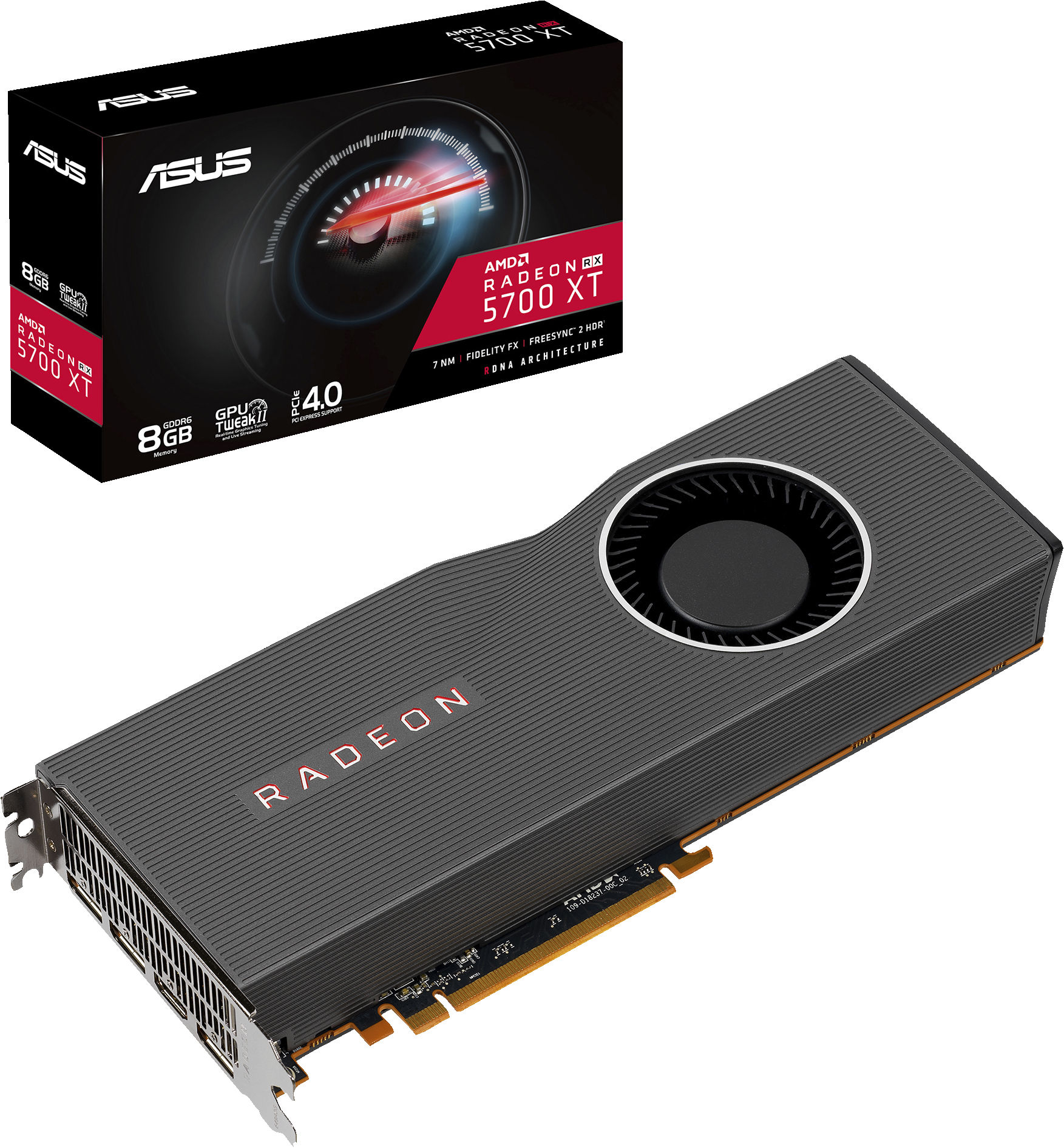 Asus Radeon Rx 5700xt Grafikkort 8 Gb Grafikkort Elgiganten