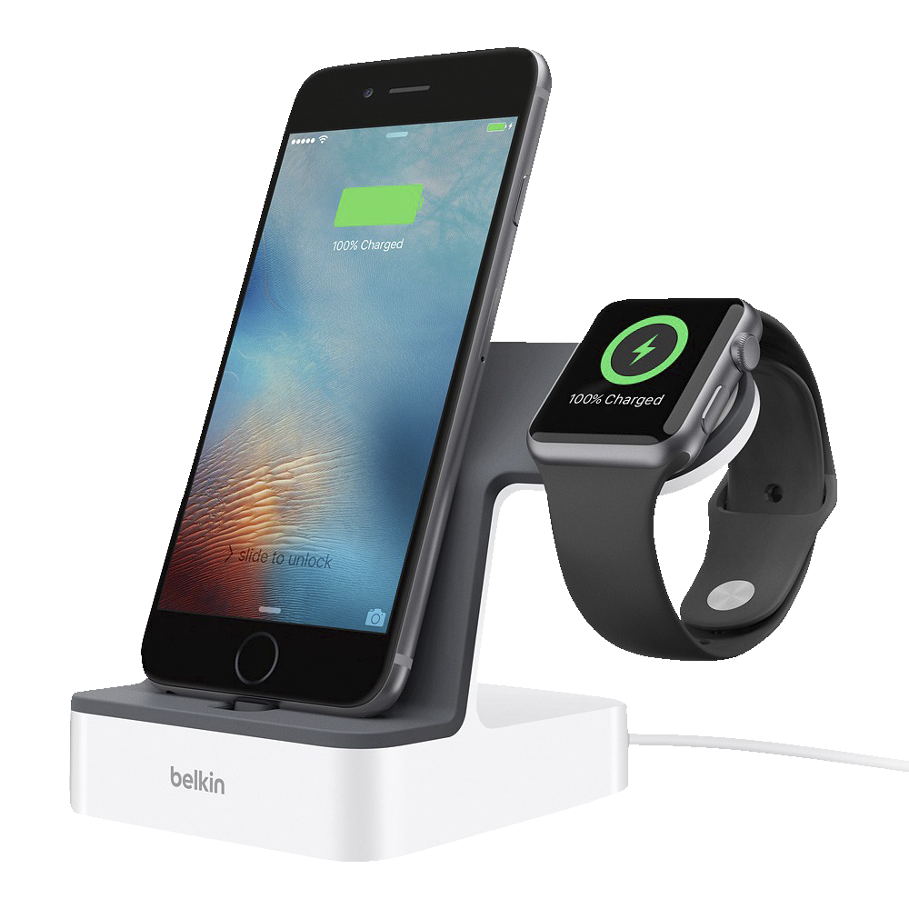 Belkin PowerHouse charge dock til Apple Watch + iPhone ...