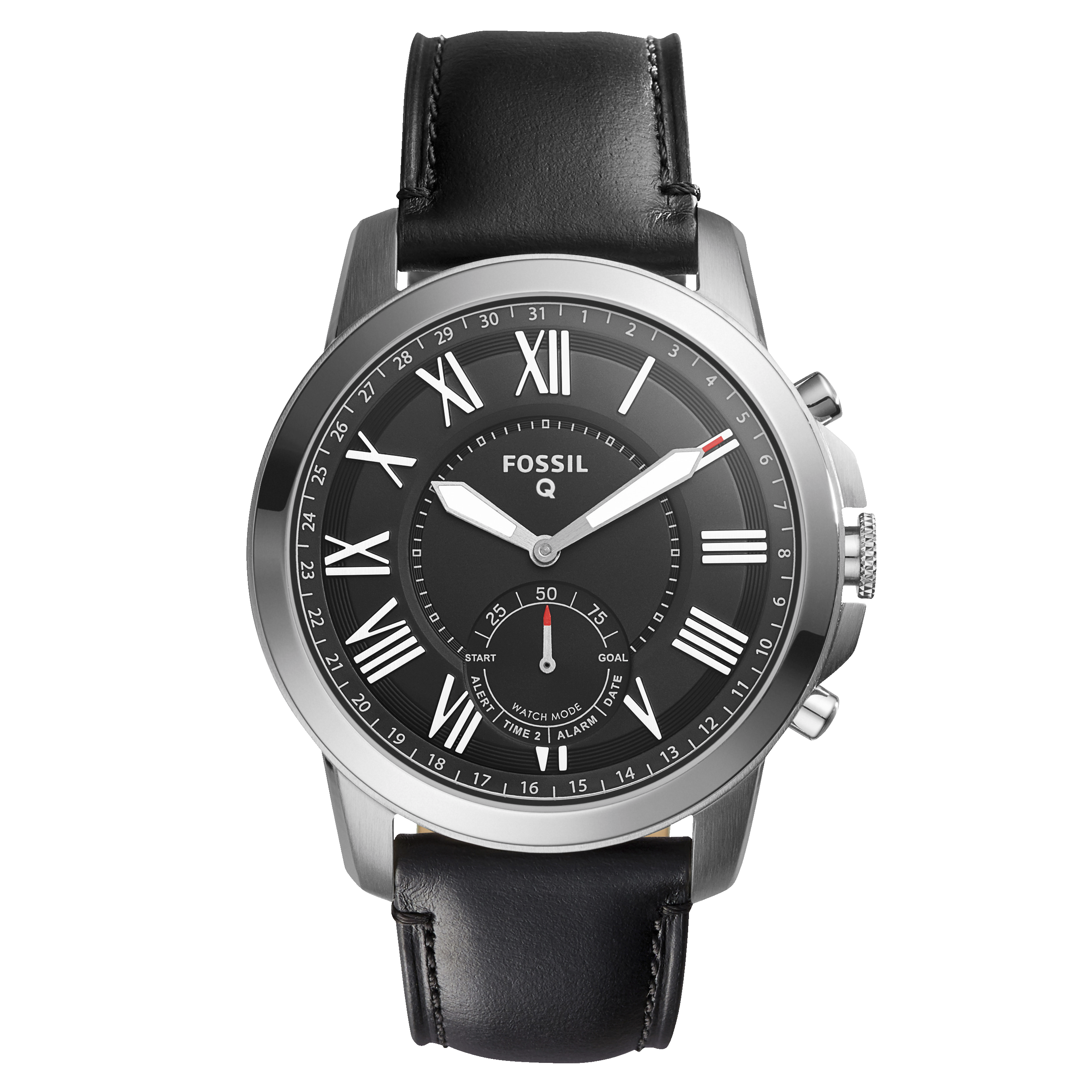 Fossil Q Hybrid smartwatch (mænd - lædersort) - Smartwatch - Elgiganten