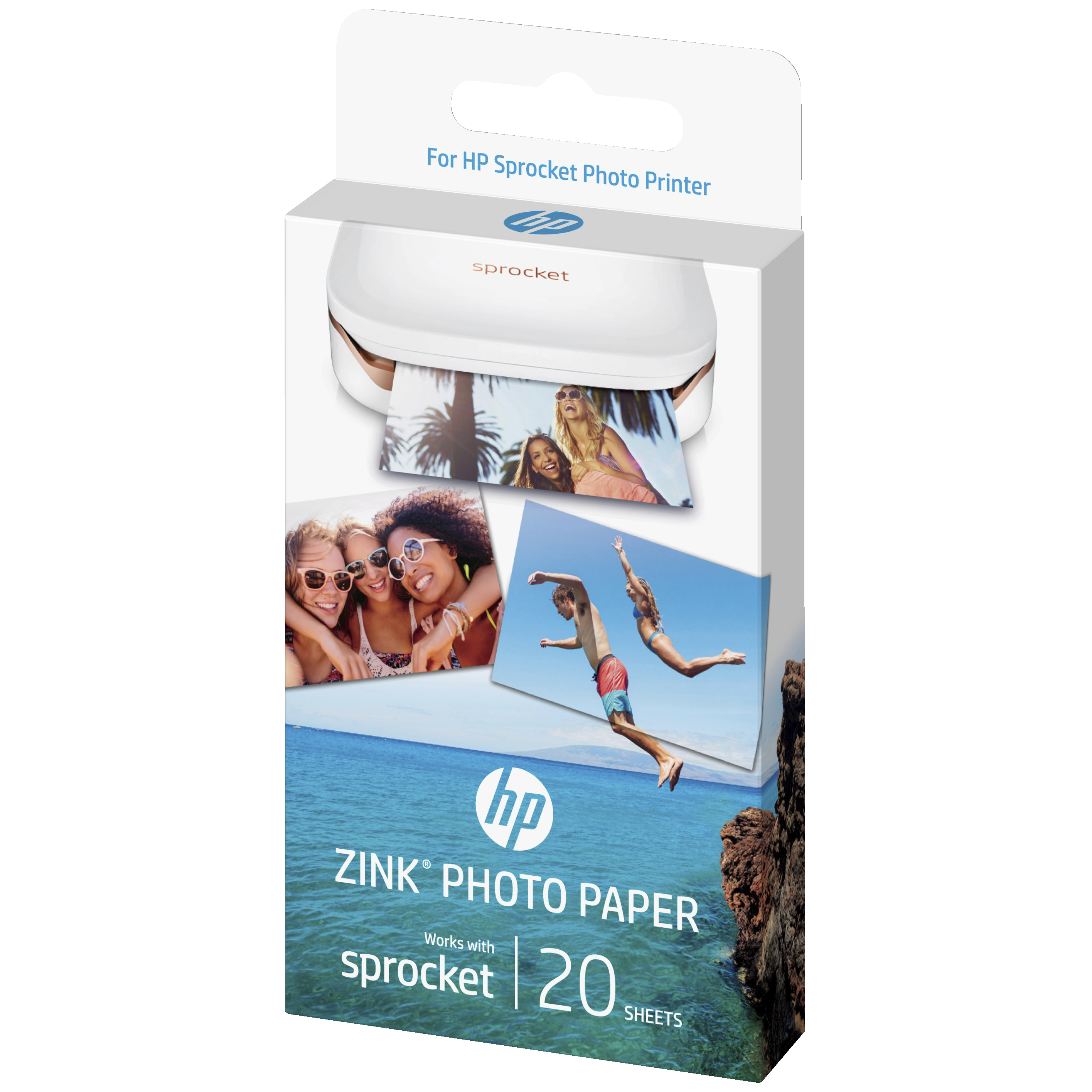 HP ZINK fotopapir med klæbende bagside (20 ark) - Printerpapir og ...
