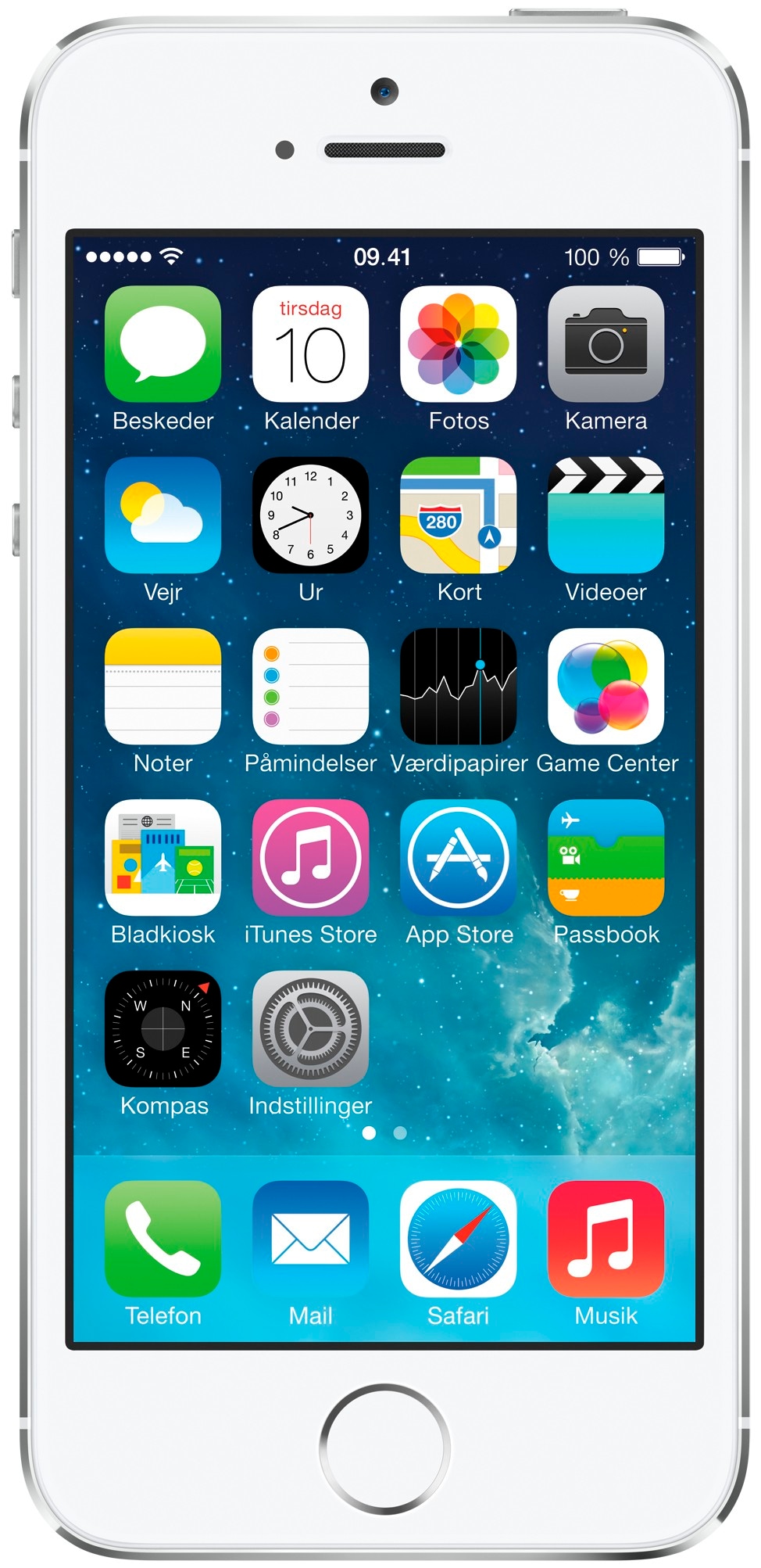 Apple iPhone 5S 16GB i sølv - stærk pris - Elgiganten