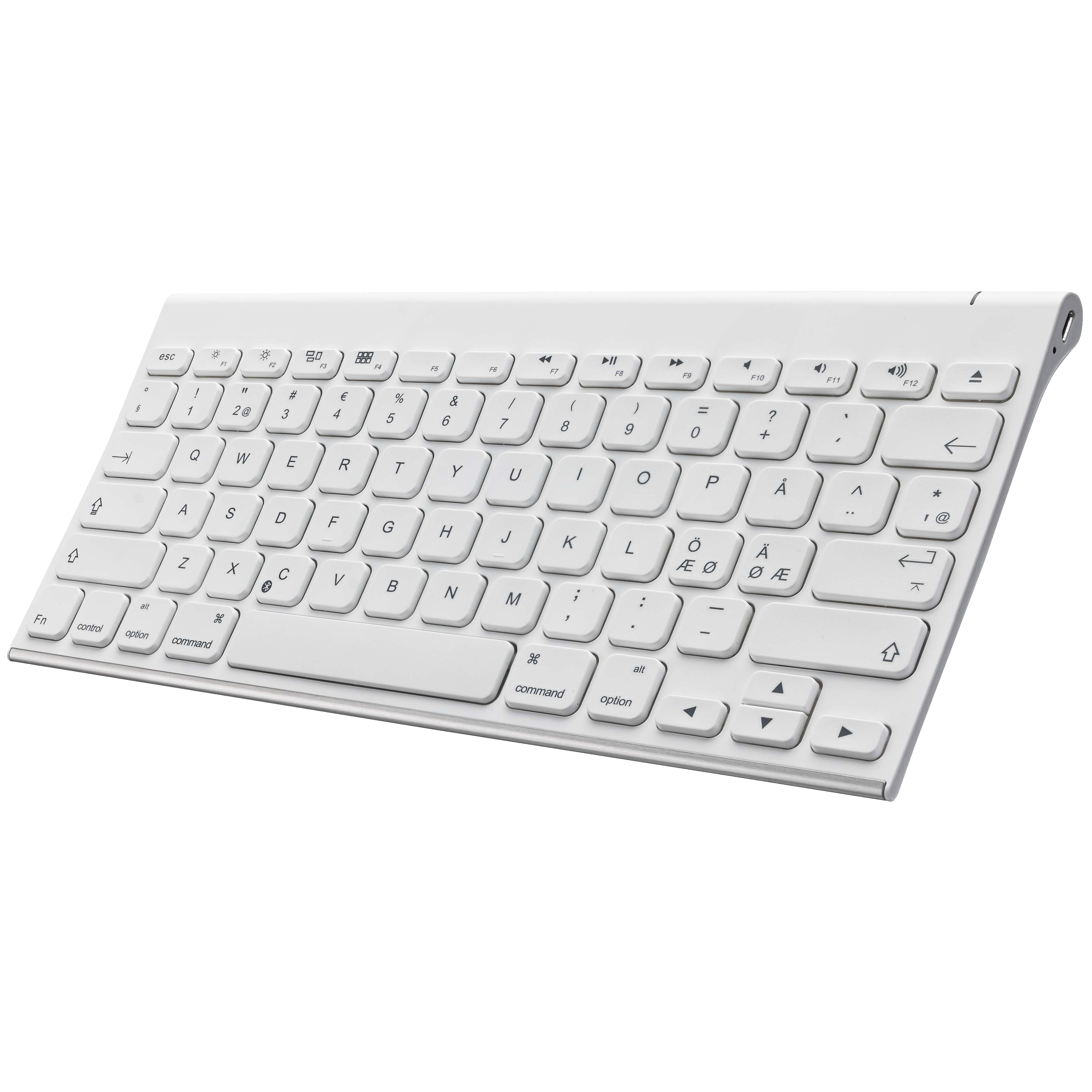 Sandstrøm kompakt Bluetooth tastatur - hvid - Mus og tastatur - Elgiganten