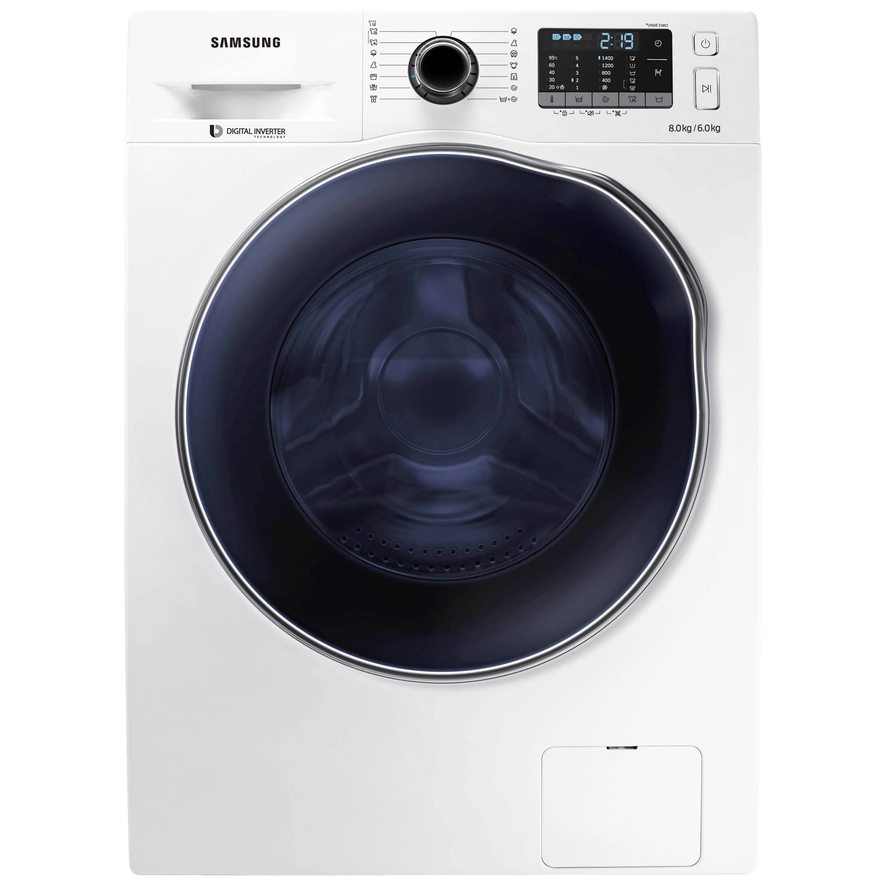 Samsung vaskemaskine/tørretumbler WD80J5420AW - Tørretumbler ...