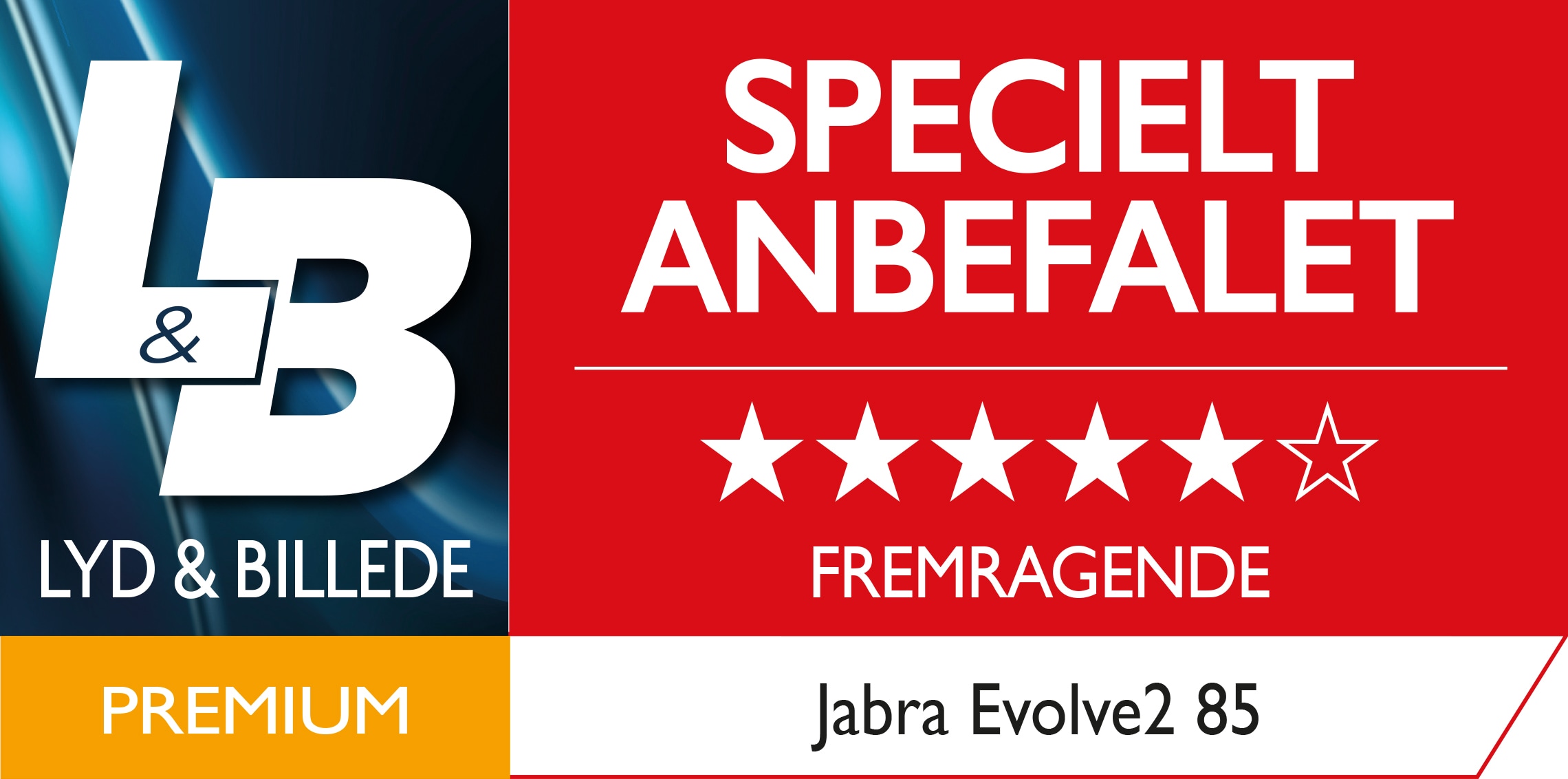 Specielt anbefalet i Lyd og Billede - Jabra Evolve2 85