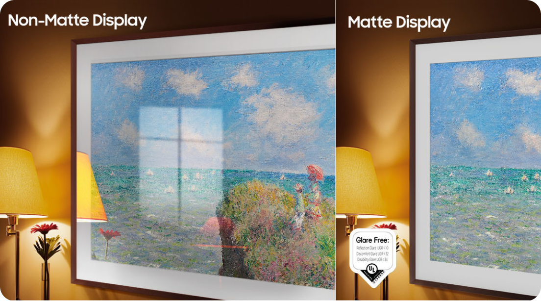 Samsung The Frame lifestyle TV med Matte Display