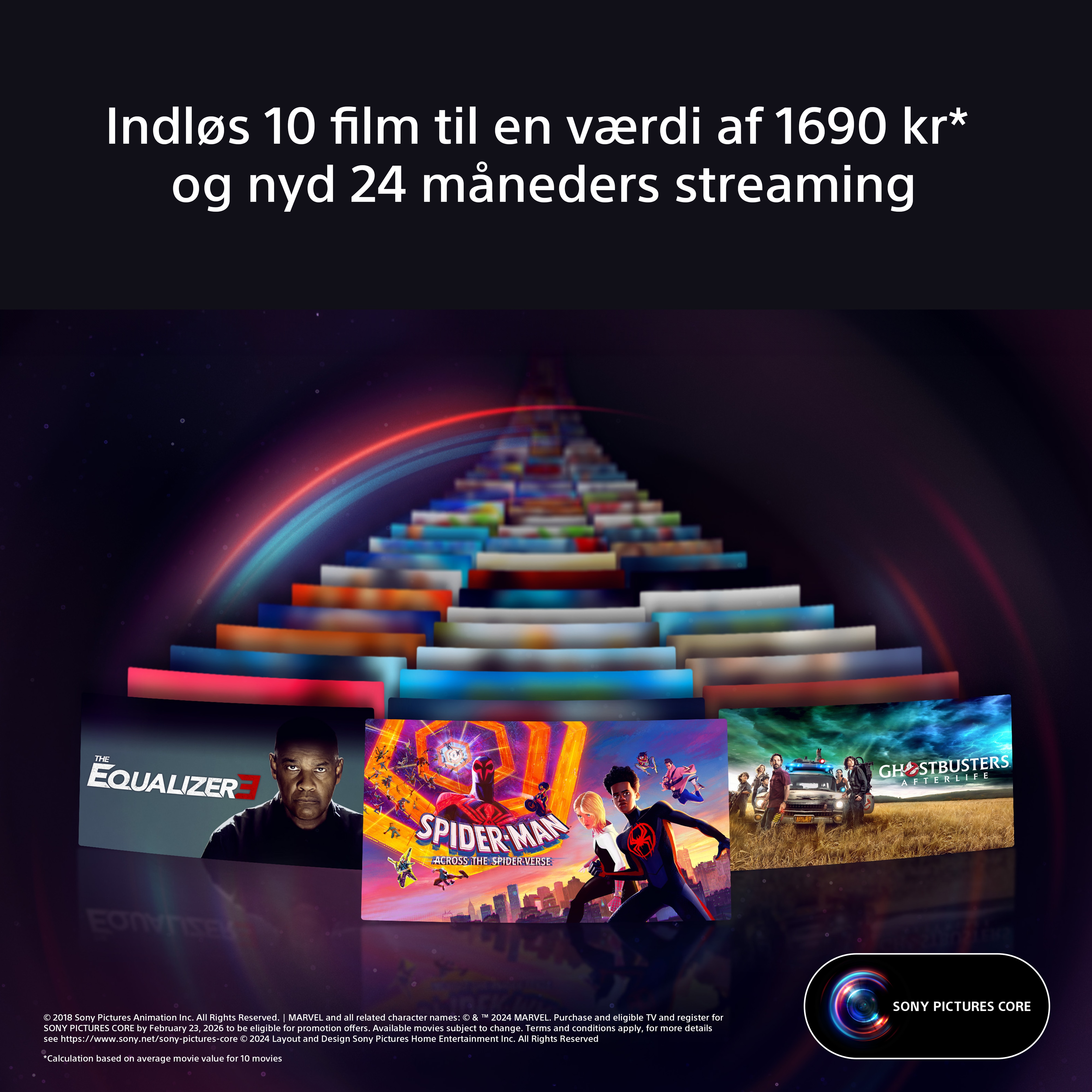 Samling af billeder af forskellige populære filmtitler