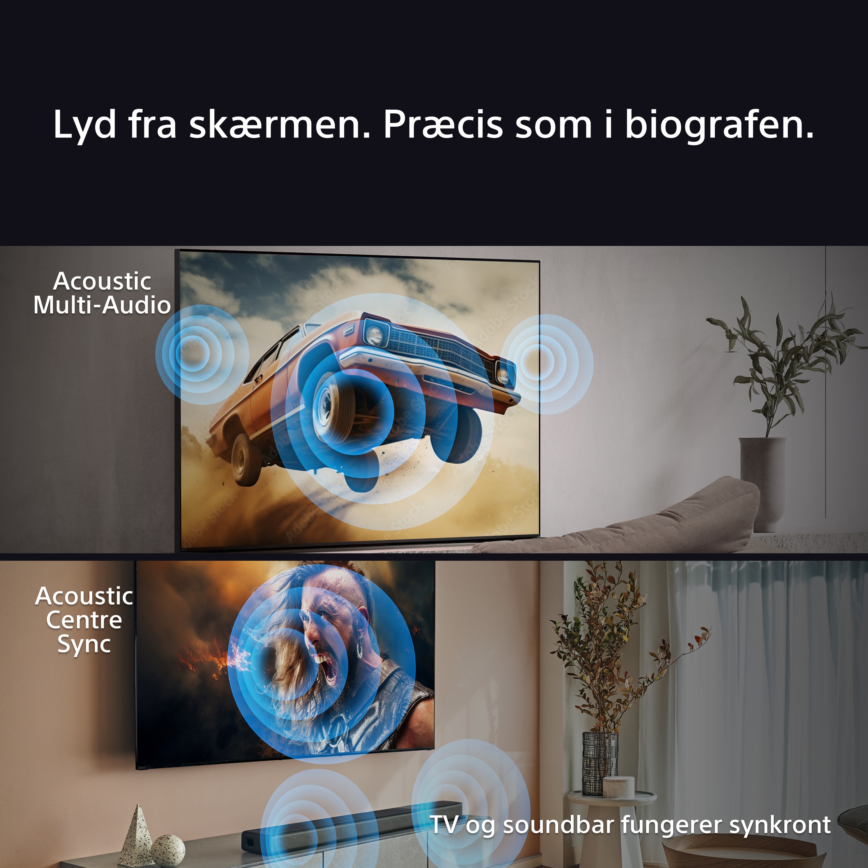 Sony Bravia 7 TV med akustisk multilydteknologi