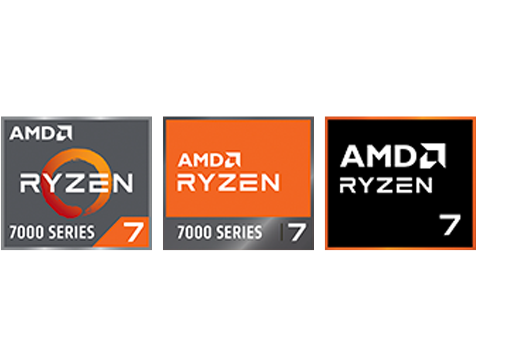 AMD Ryzen7 logoer