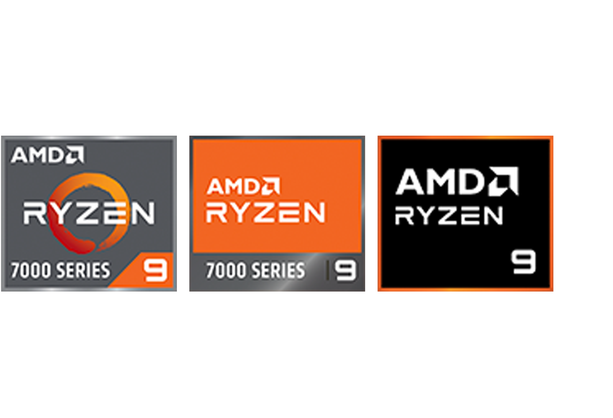 AMD Ryzen9 logoer