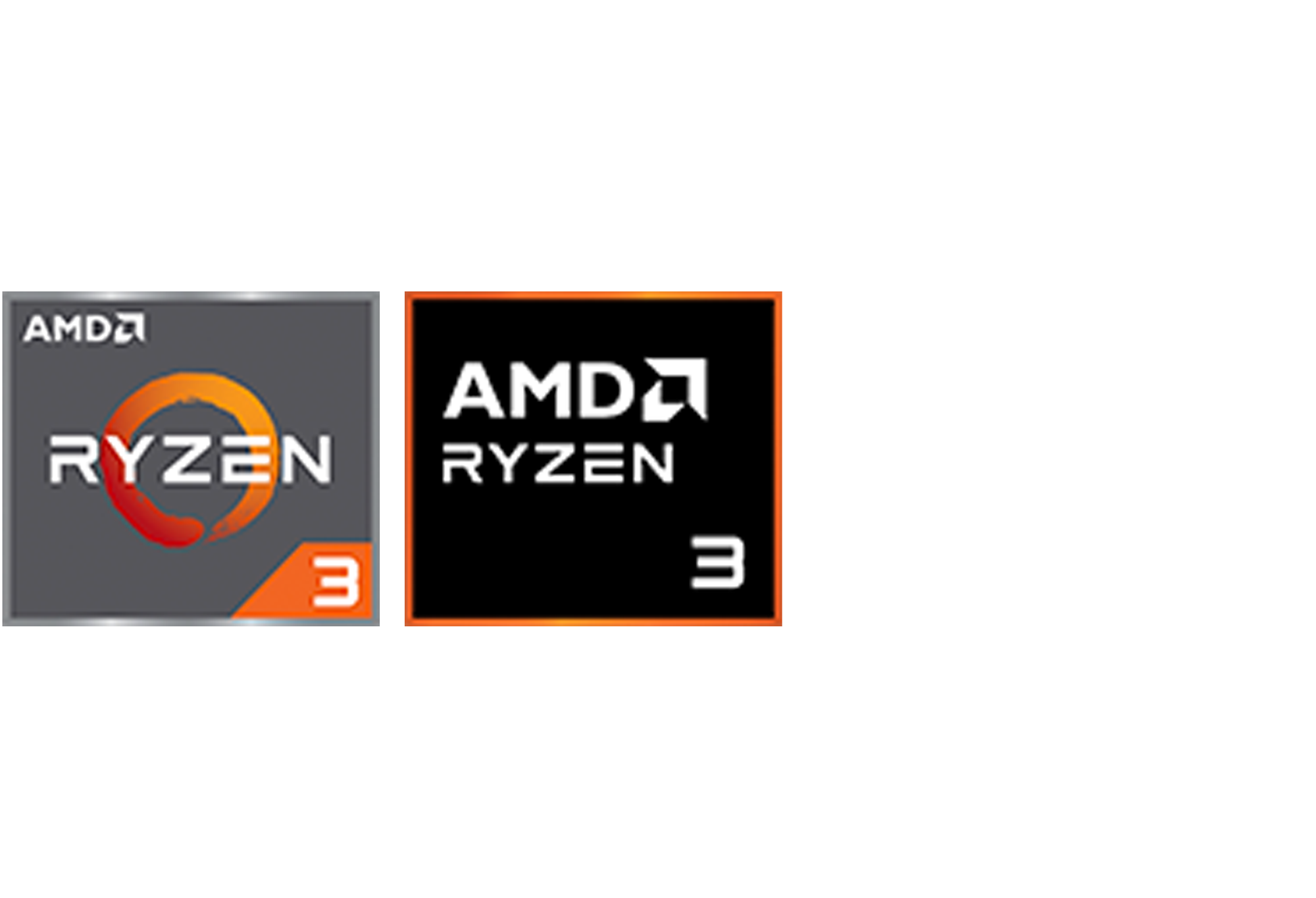 AMD Ryzen3 logoer