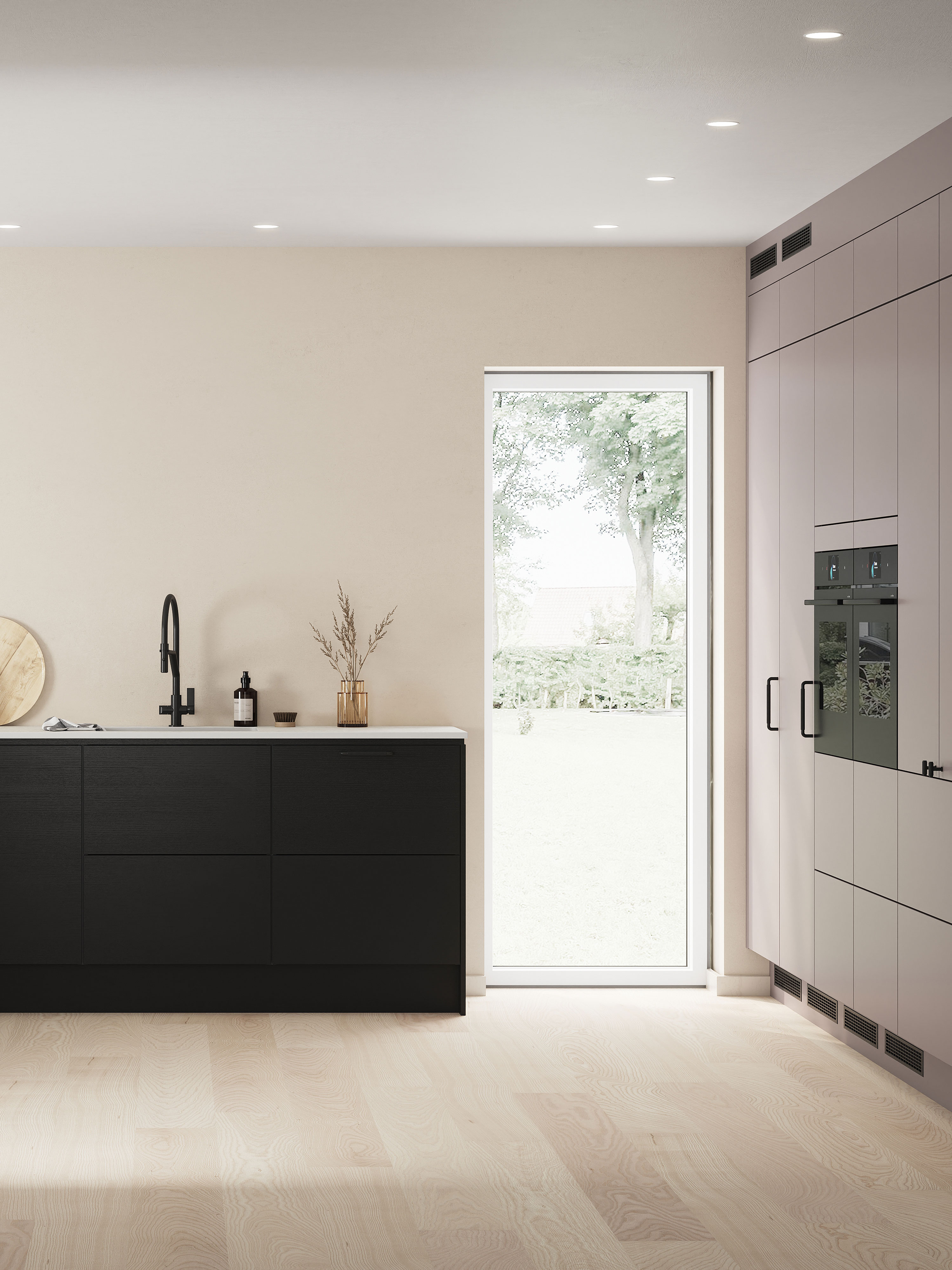 Moderne køkken: Epoq Black Matt