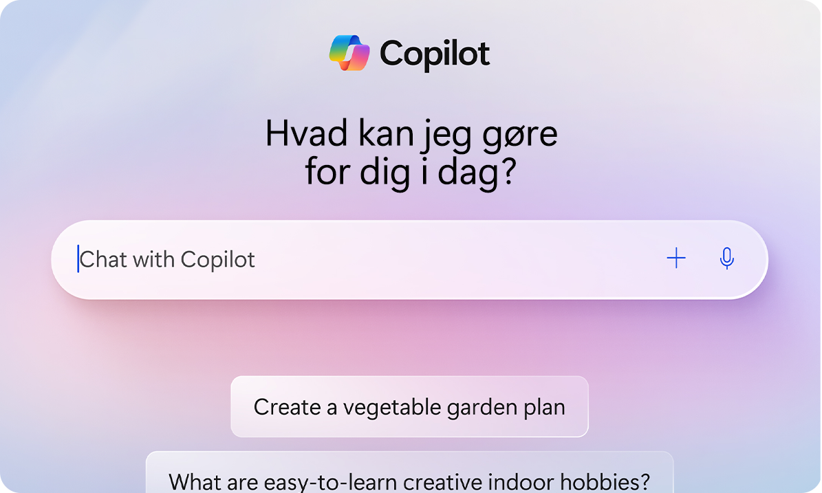Copilot og Windows 11: Illustration af, hvad Copilot kan assistere med
