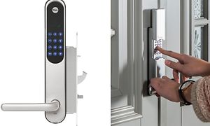 Smart home - rental - collage of smart locks
