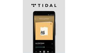 Telefon med Tidal-logo