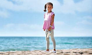 Garmin - A girl on a beach