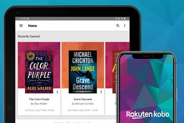 Kobo app på ipad og mobil