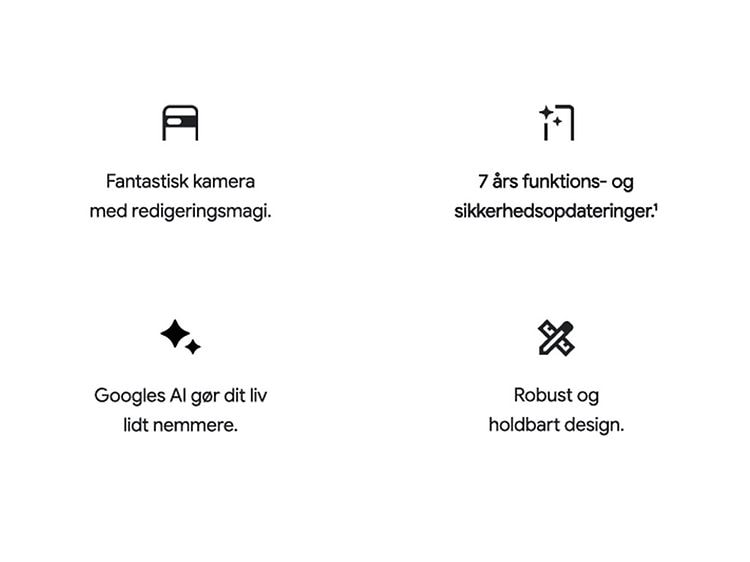 Google Pixel 8a - Nøglefunktioner