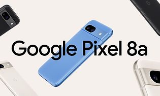 Google Pixel 8a i forskellige farver
