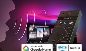 Alexa er indbygget og fungerer sammen med Google Assistant