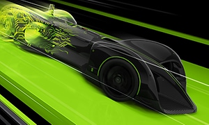 NVIDIA: Racerbil som illustration af højere ydelse