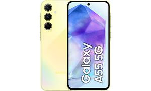 Sammenlign mobiltelefoner: Samsung Galaxy A55 i lysegul